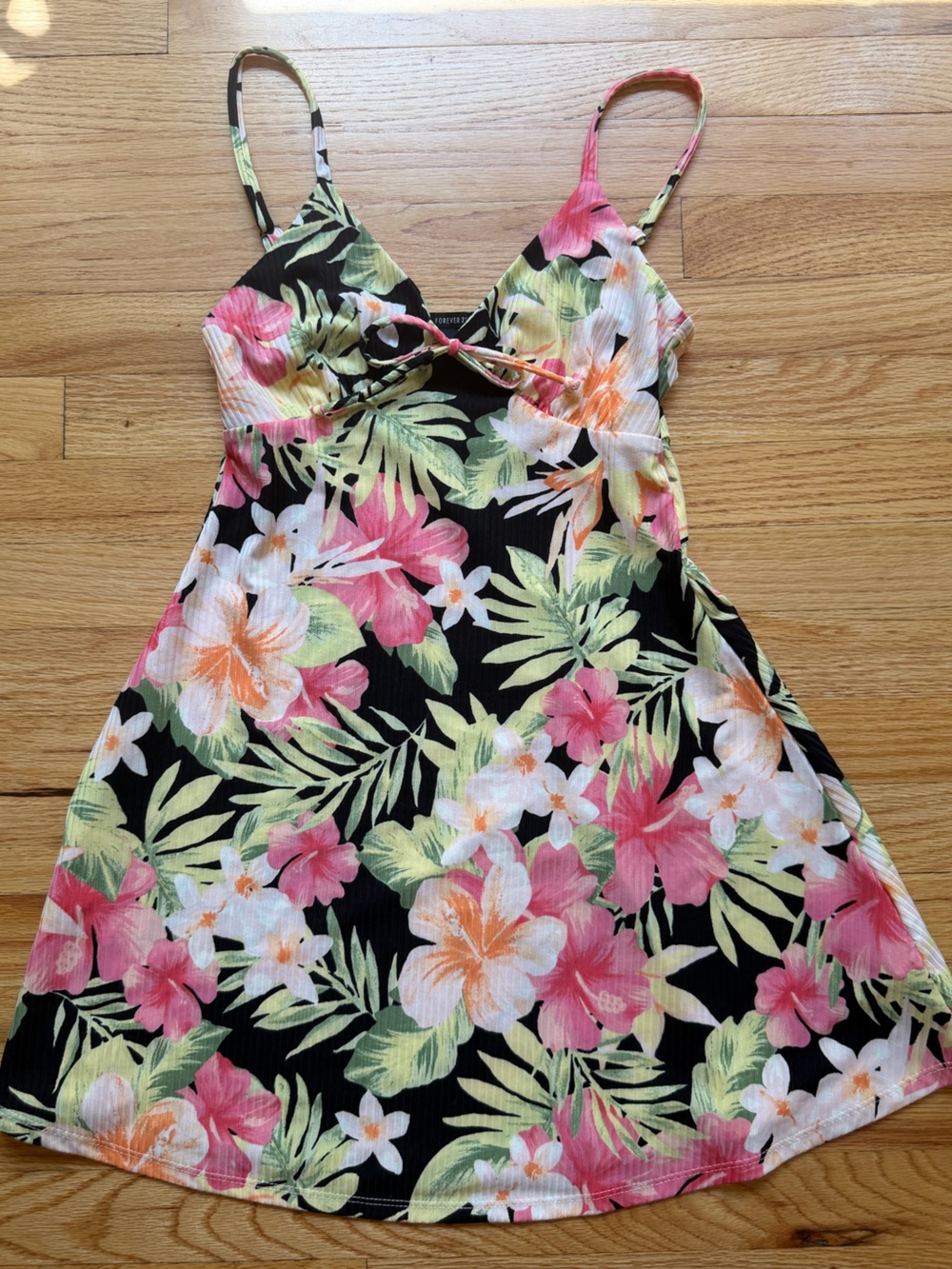 Forever 21 tropical print summer dress